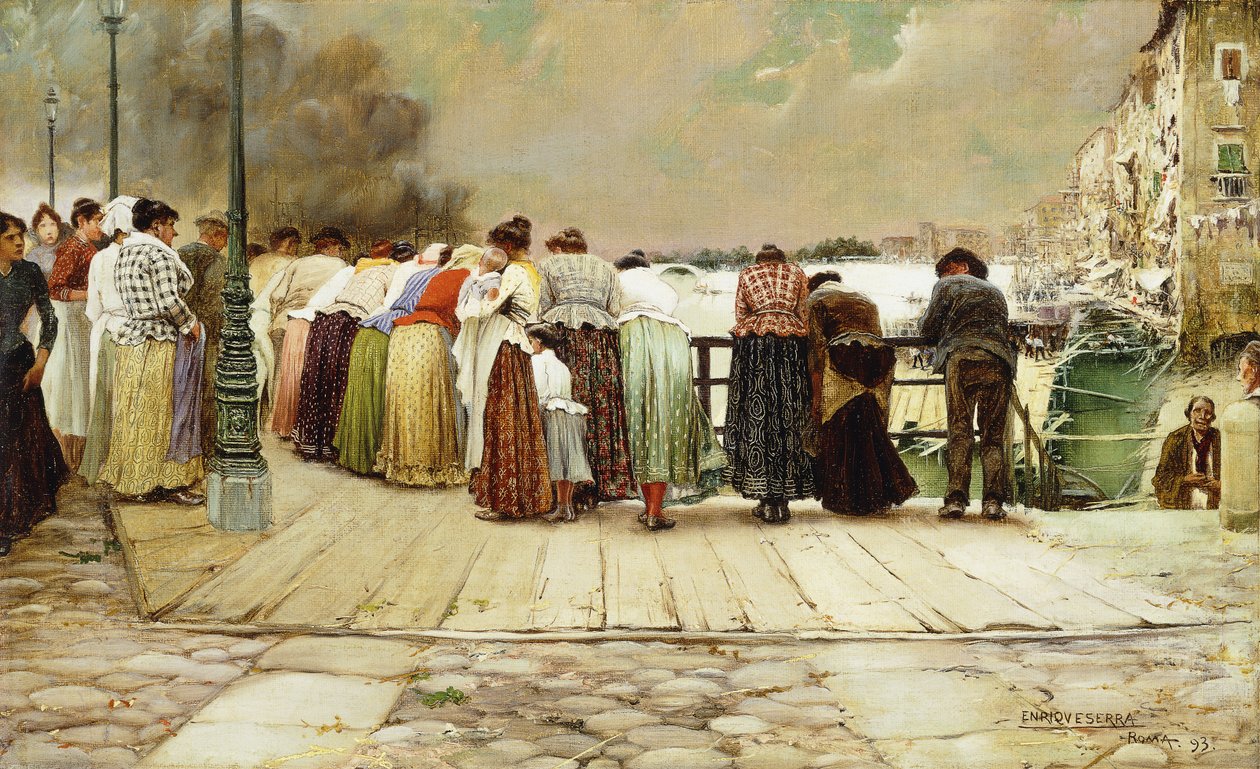 På broen, 1893 af Enrique Serra