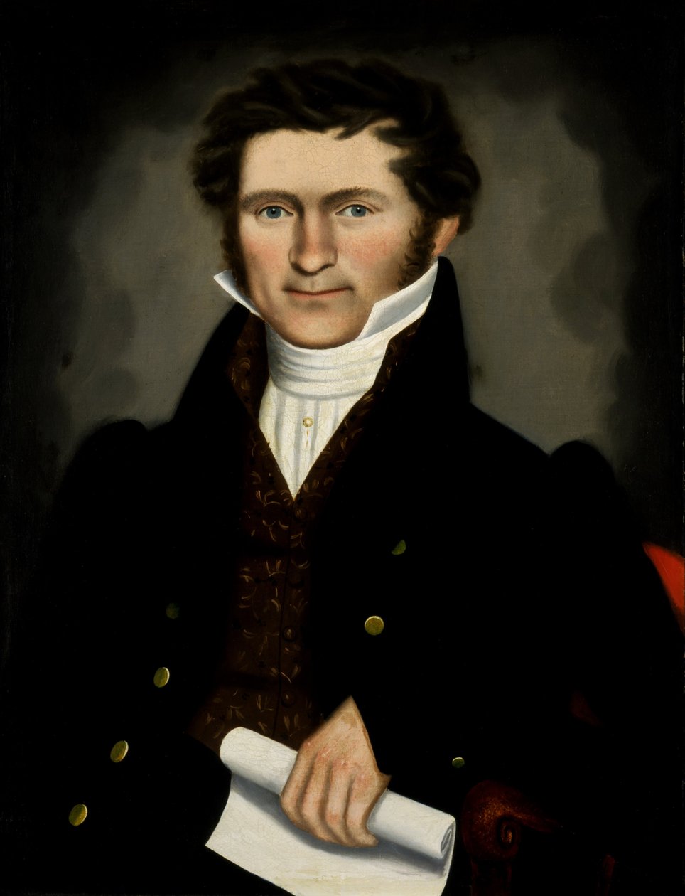 Gentleman fra Squire Williams House af Erastus Salisbury Field