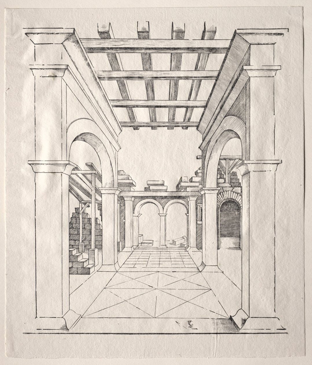En Portico. af Erhard Schon