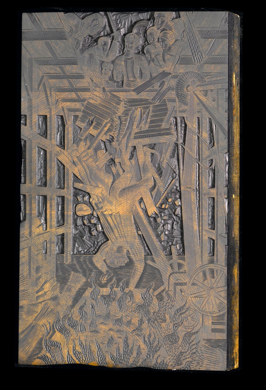 Den berømte tragedie om den rige jøde fra Malta, 1933 (træ) af Eric Ravilious