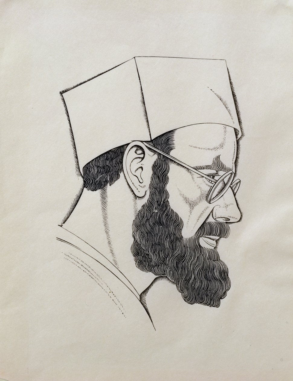 Selvportræt af Eric Gill