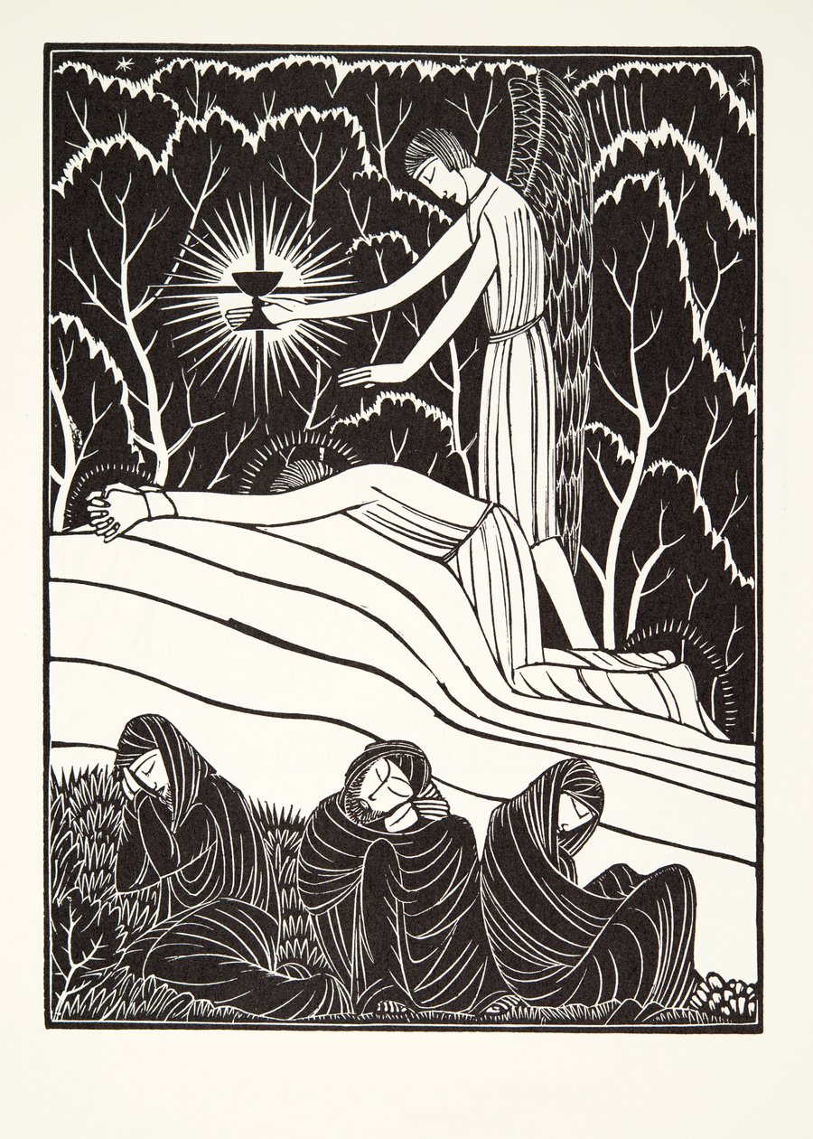 Kvalen i haven af Eric Gill