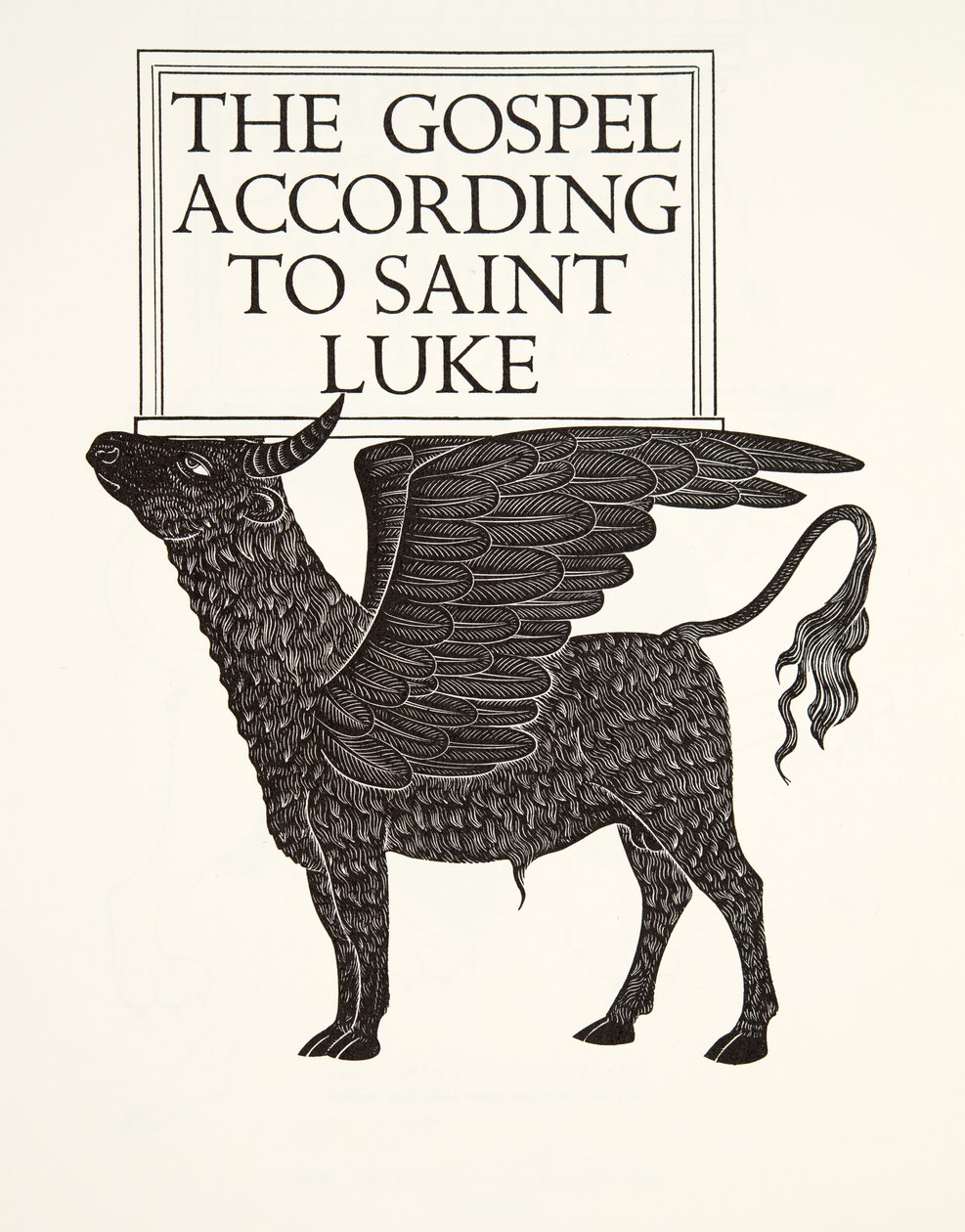Den sorte kalv af Sankt Lukas af Eric Gill