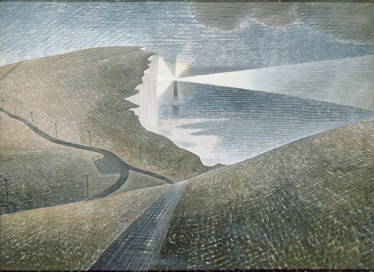 Beachy Head, 1939 (akvarel) af Eric Ravilious