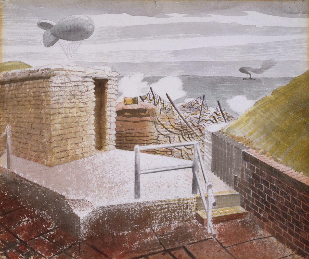Kystforsvaret, oktober 1941 af Eric Ravilious