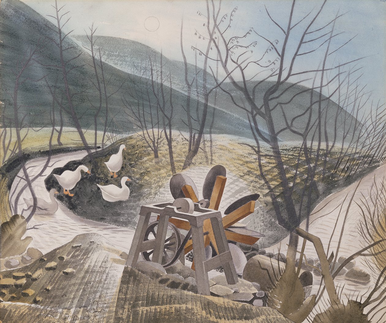 Vandhjul, 1938 af Eric Ravilious