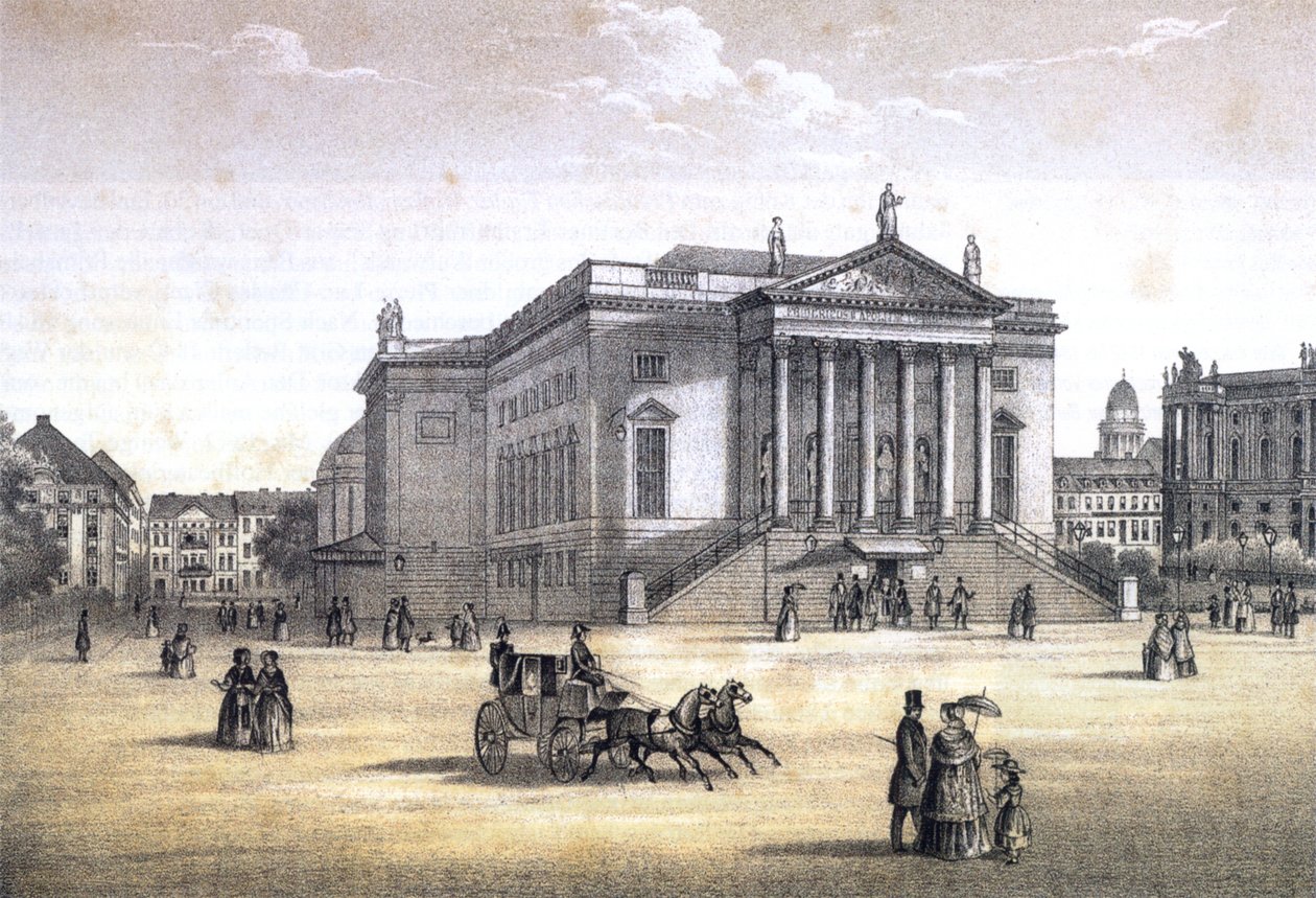 Berlin, Royal Opera House, omkring 1840 af Erich Henning