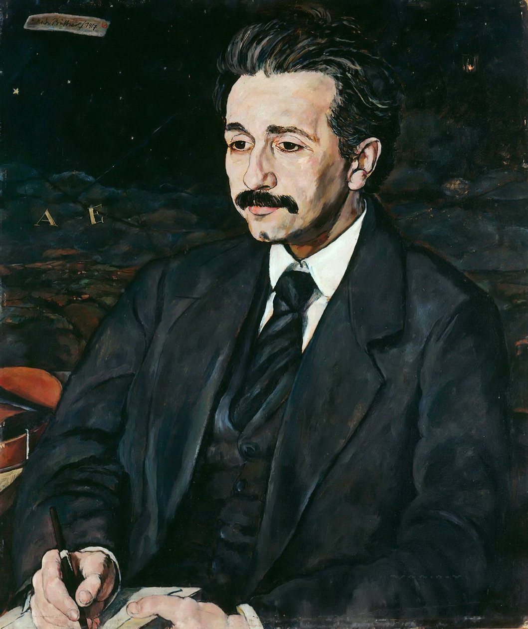 Portræt af Albert Einstein 1879-1955, 1917. af Erich Büttner