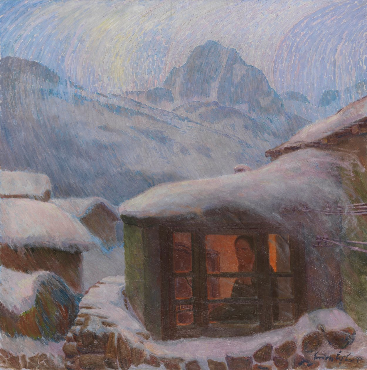 Ensomhed Frostregn, ca. 1900. af Erich Erler