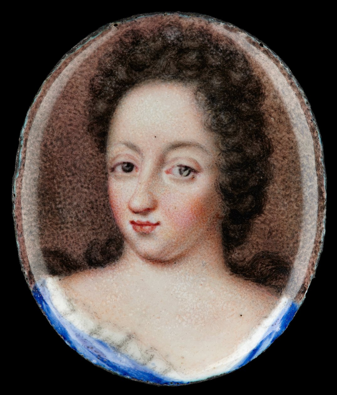 Miniatureportræt af dronning Ulrika Eleonora den ældste, dronning af Sverige 1680-1693 af Erik Utterhielm