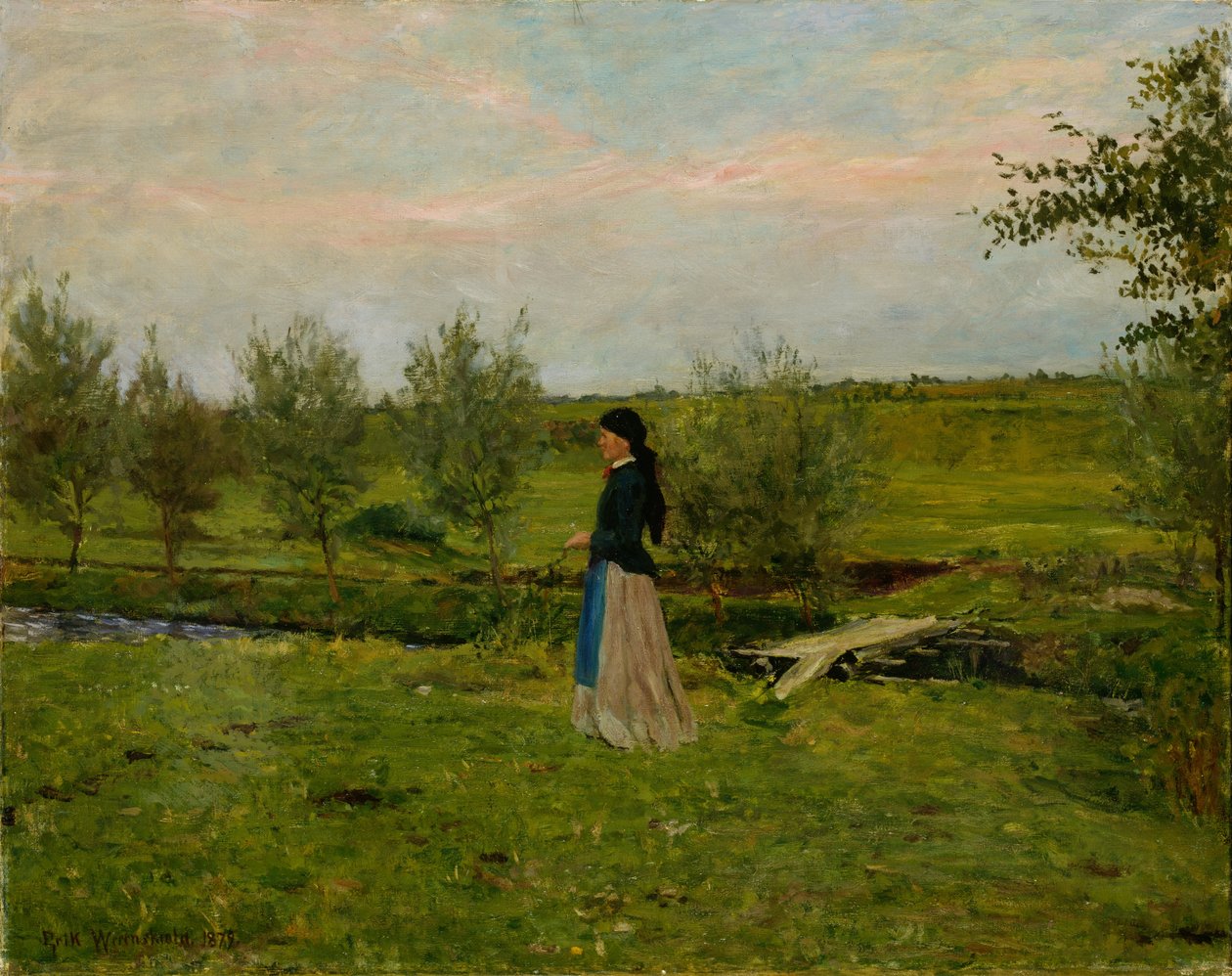 Aften ved Pipping af Erik Theodor Werenskiold