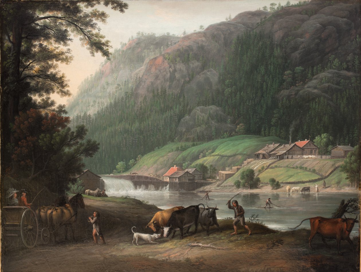 Tistedalen ved Frederikshald i Norge af Erik Pauelsen