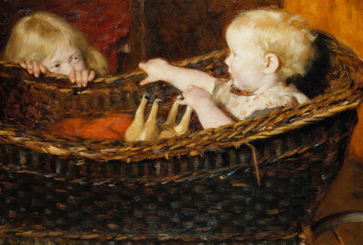 Børn leger af Erik Theodor Werenskiold