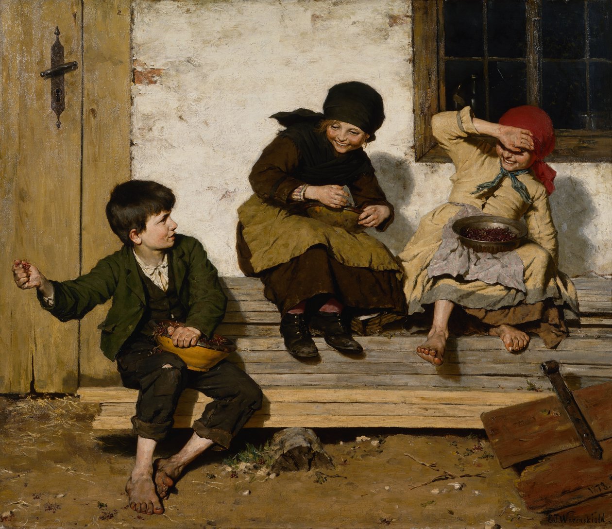 At spille børn af Erik Theodor Werenskiold