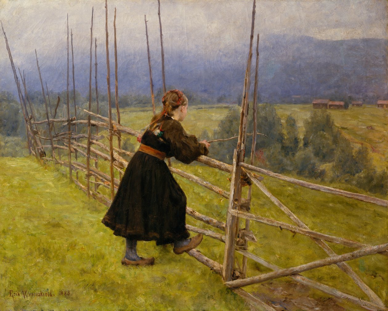 Telemark pige af Erik Theodor Werenskiold