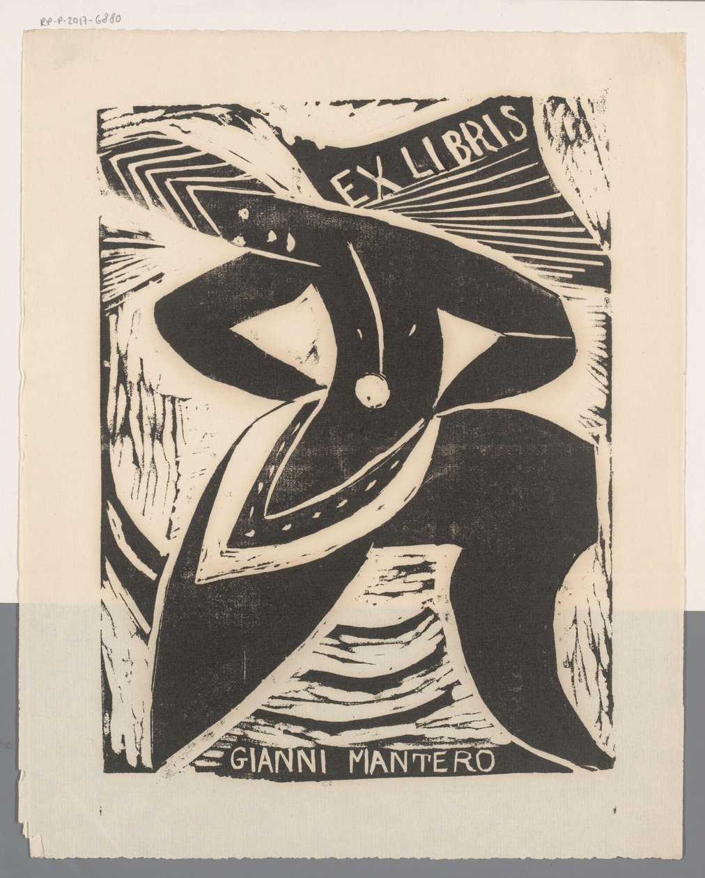 Ex libris af Gianni Mantero af Erna Levy Friedländer