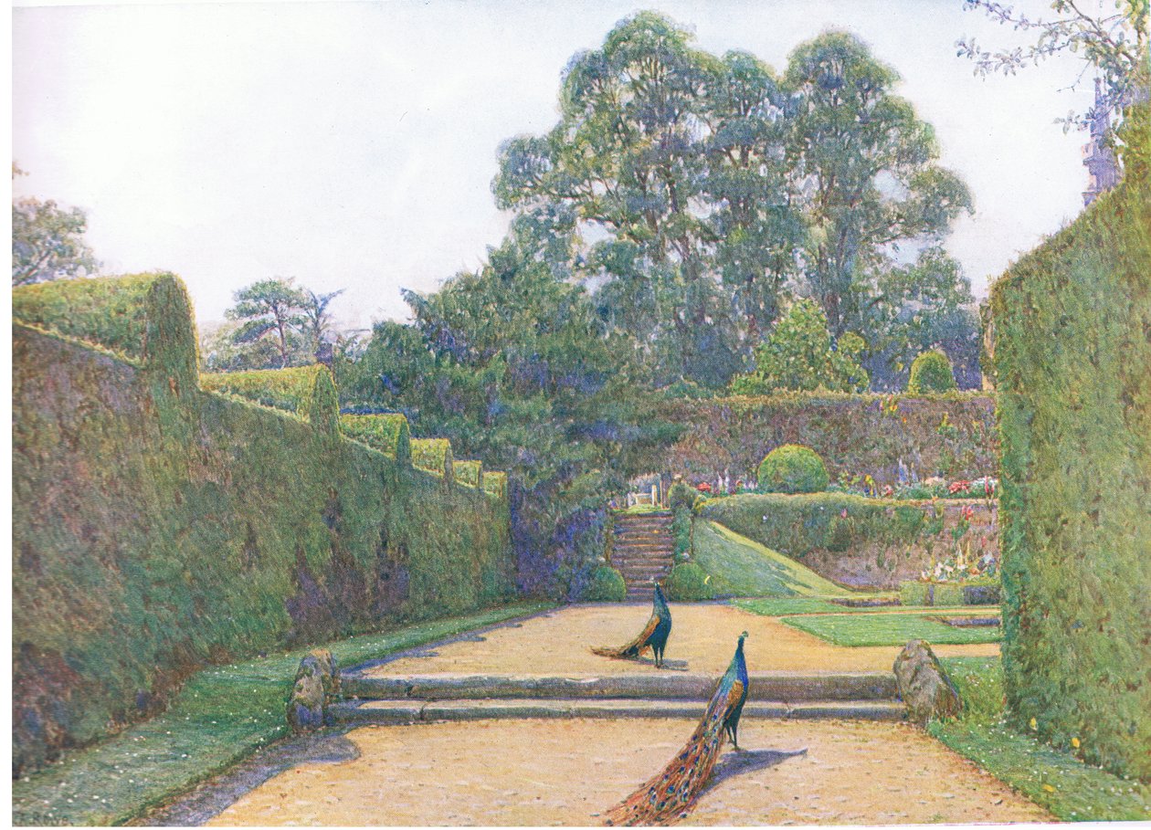 Penkhurst Place, Kent, fra The Gardens of England: In the Southern and Western Counties udgivet af The Studio, 1907 af Ernest Arthur Rowe