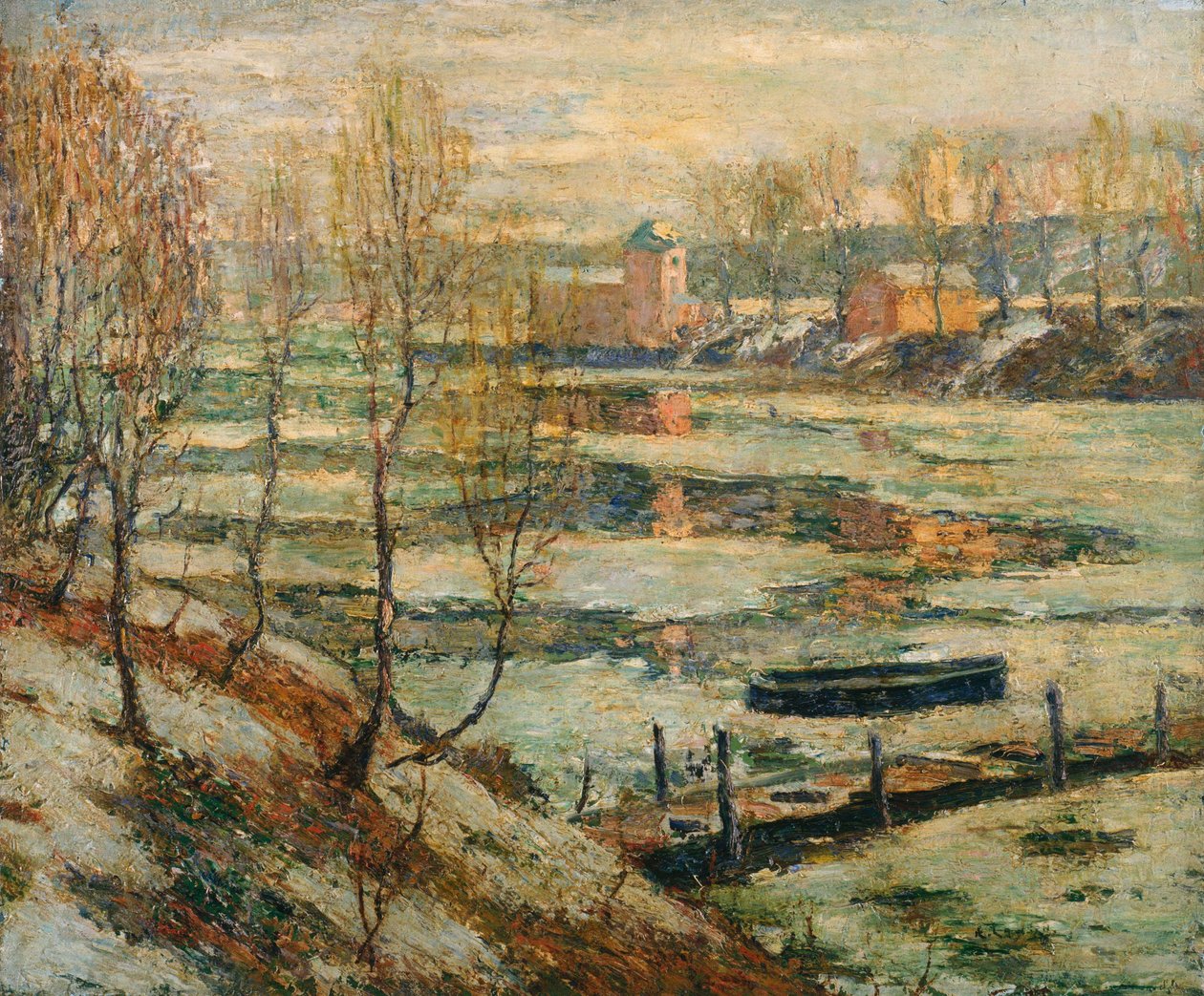 Is i floden af Ernest Lawson