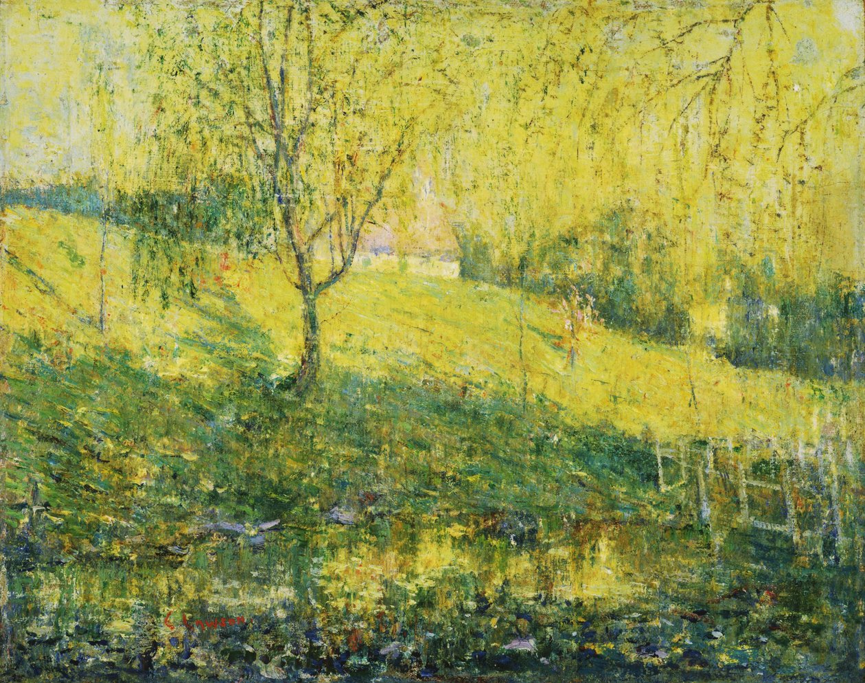 Forår af Ernest Lawson
