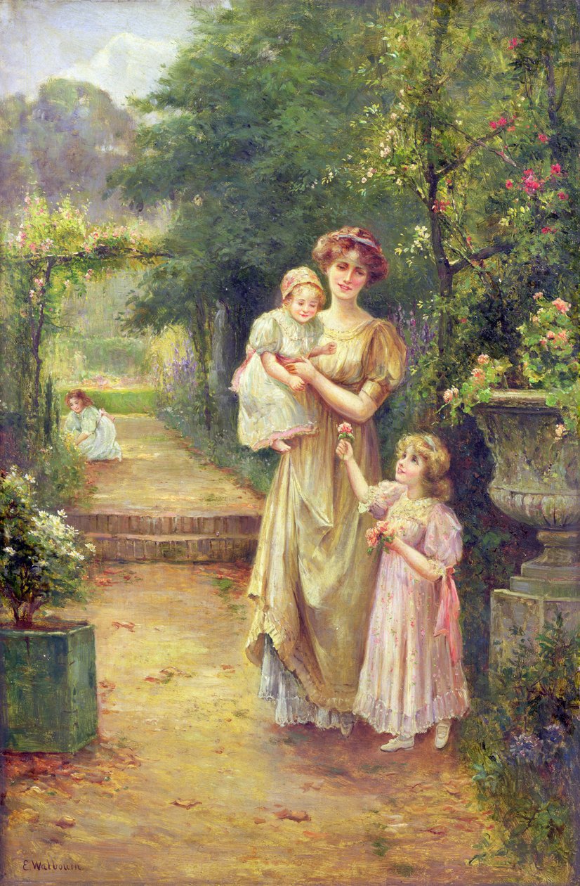En til baby, ca. 1900 af Ernest Walbourn