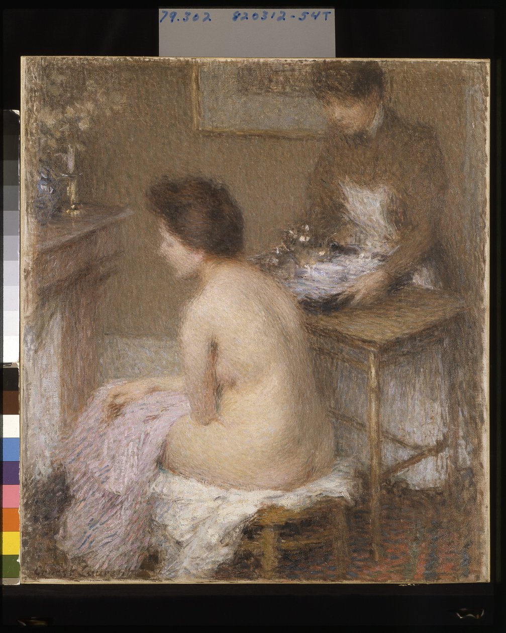 After The Bath (olie på lærred) af Ernest Joseph Laurent