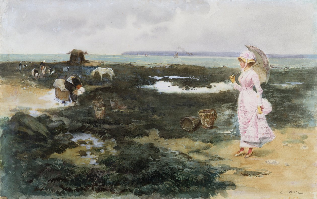 På stranden, af Ernest Ange Duez