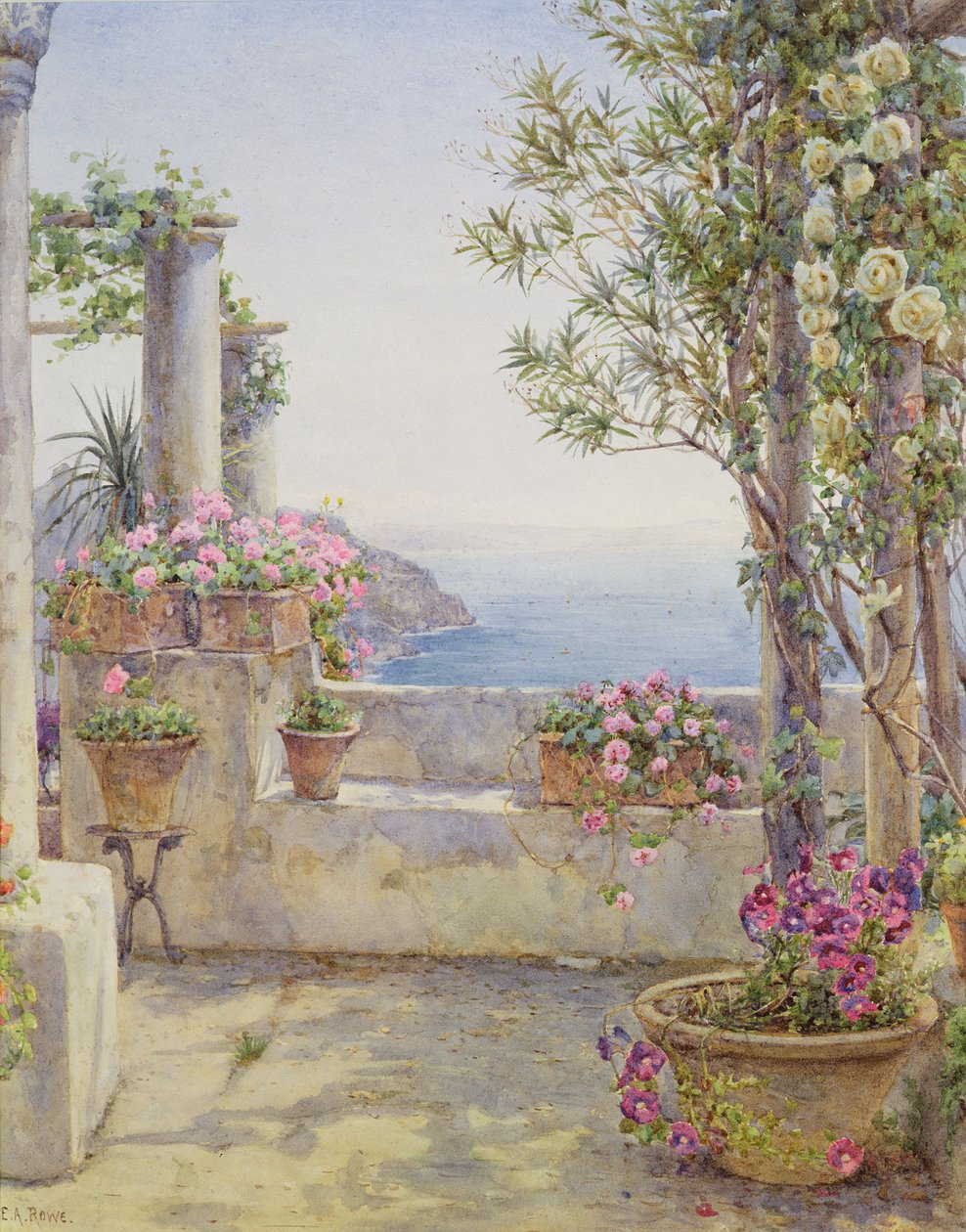 Italiensk altan af Ernest Arthur Rowe