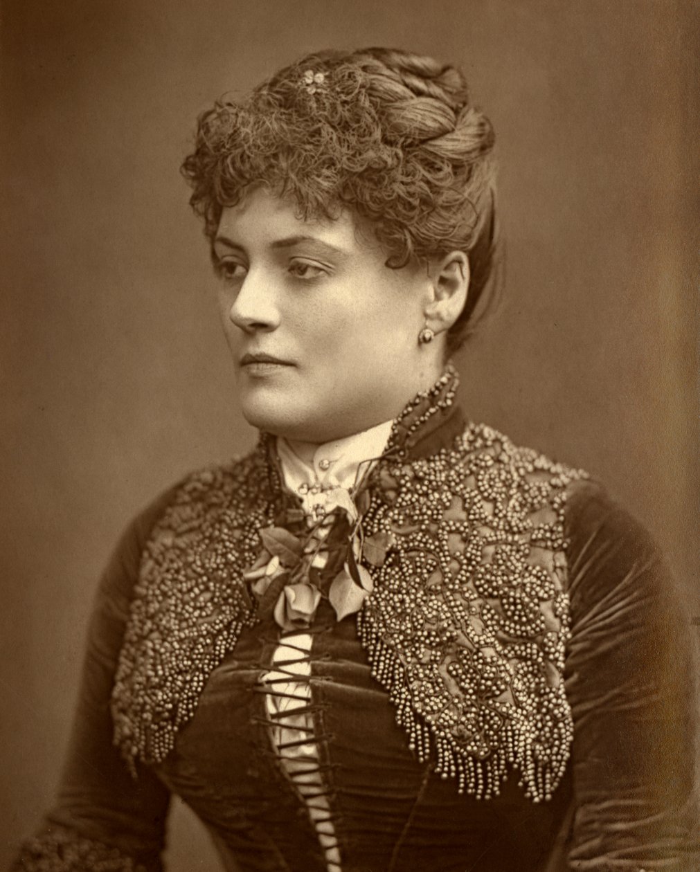 Sophie Eyre, britisk skuespillerinde, 1887. af Ernest Barraud