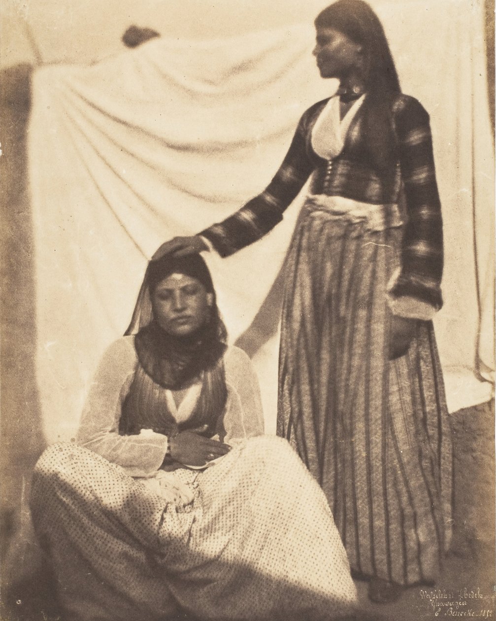 Wassileh og Lhedeh, Ghawagea, 1852. af Ernest Benecke