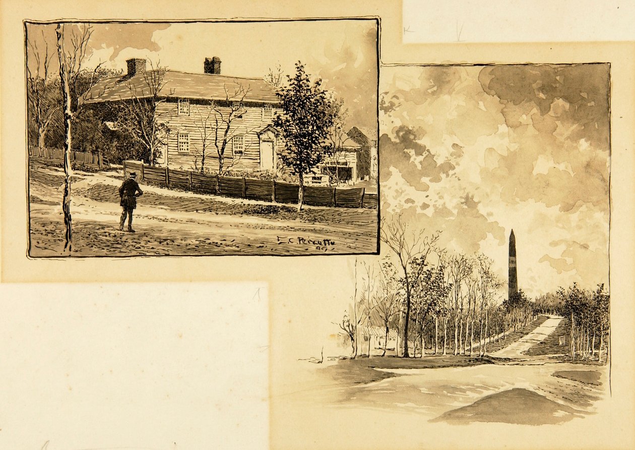 Hus/Monument i skov af Ernest C. Peixotto