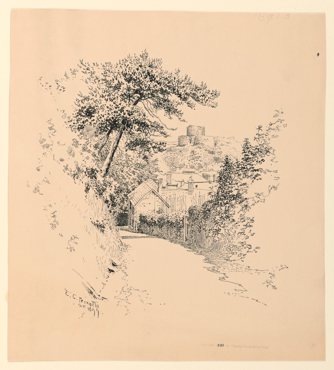 Slottet i Launceston af Ernest Clifford Peixotto