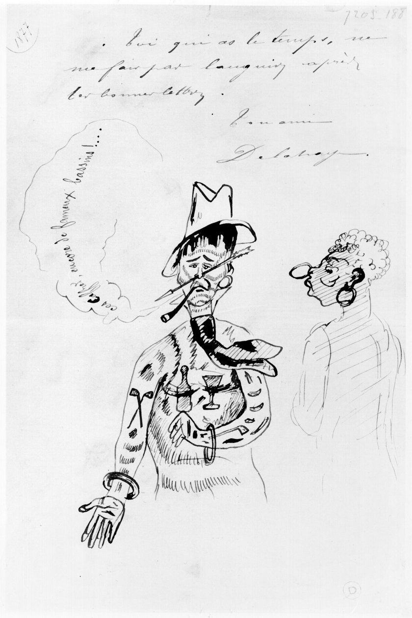 Arthur Rimbaud (1854-91) som Caffre, 1877 af Ernest Delahaye