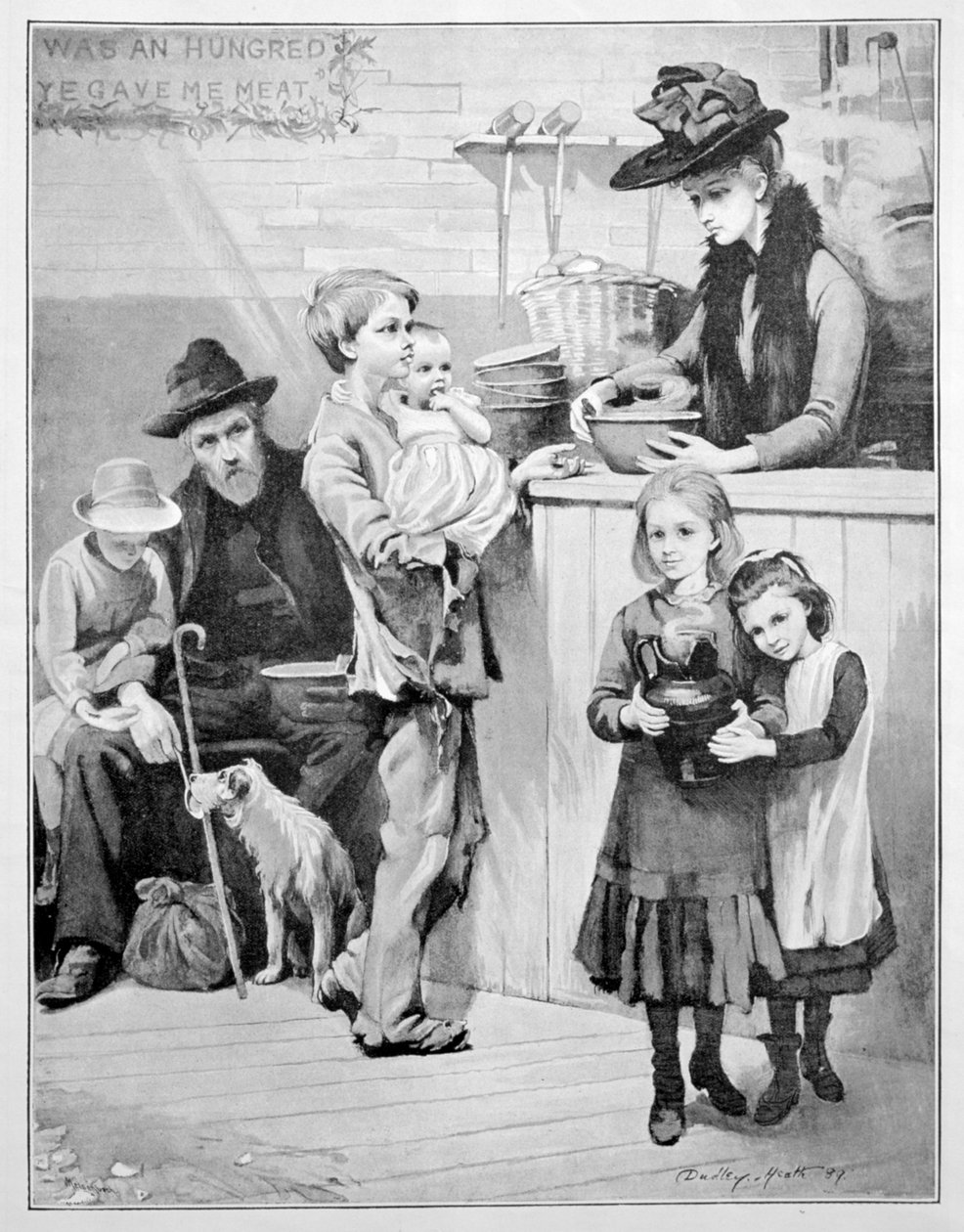 En tjenende engel, 1889. af Ernest Dudley Heath