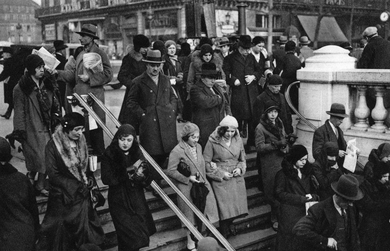 Indgang til en metrostation, Paris, 1931. af Ernest Flammarion