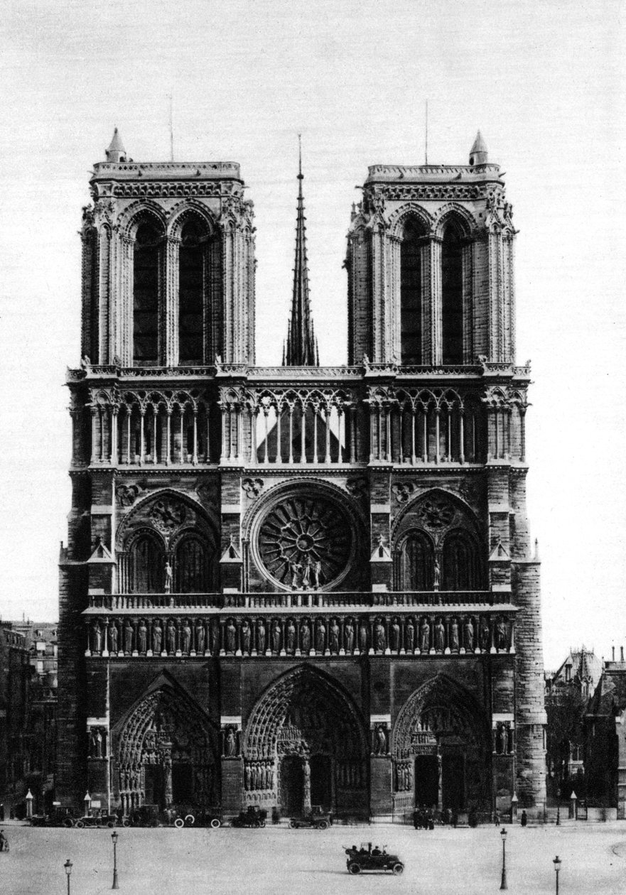 Set forfra af Notre-Dame, Paris, 1931. af Ernest Flammarion