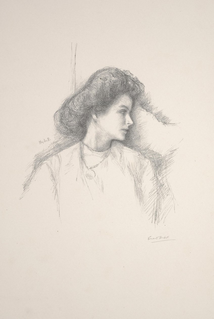 Celine (litho) af Ernest Haskell