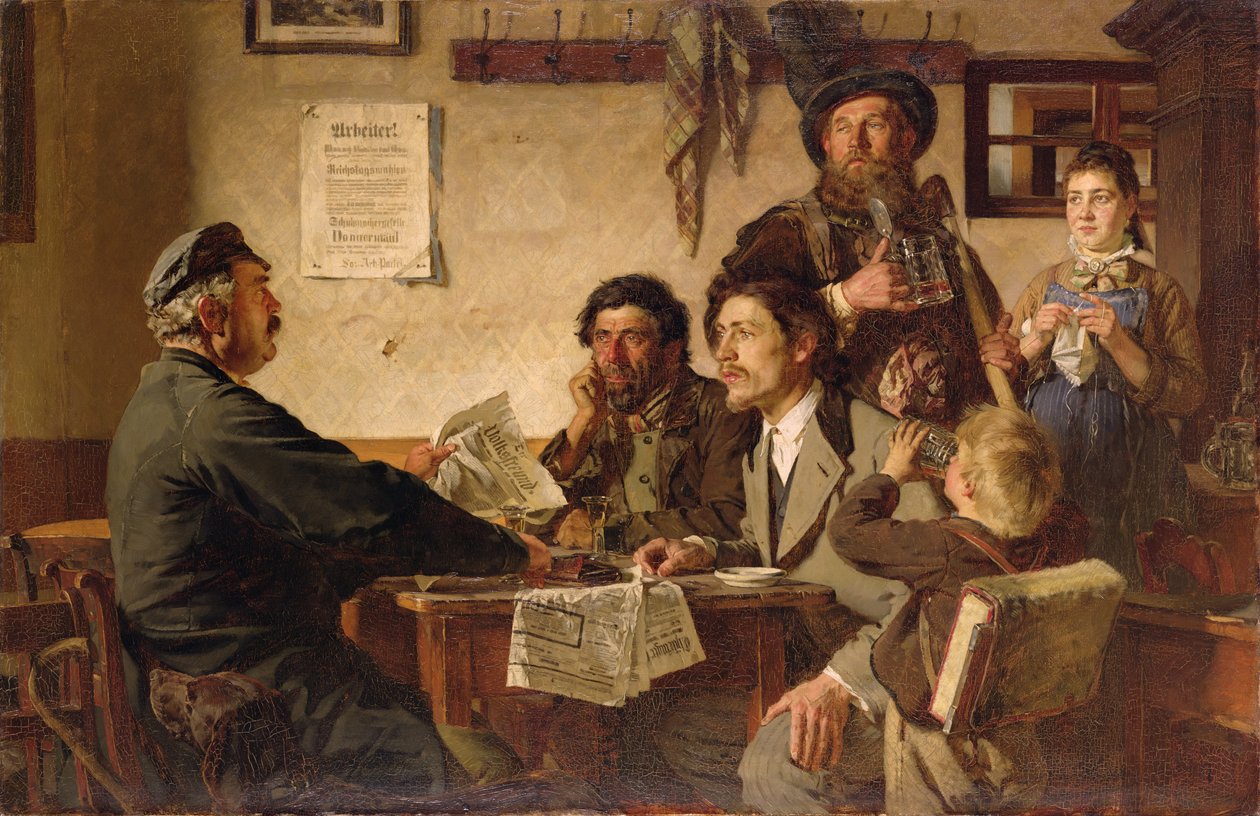 Tavern Scene, 1877 af Ernest Henseler