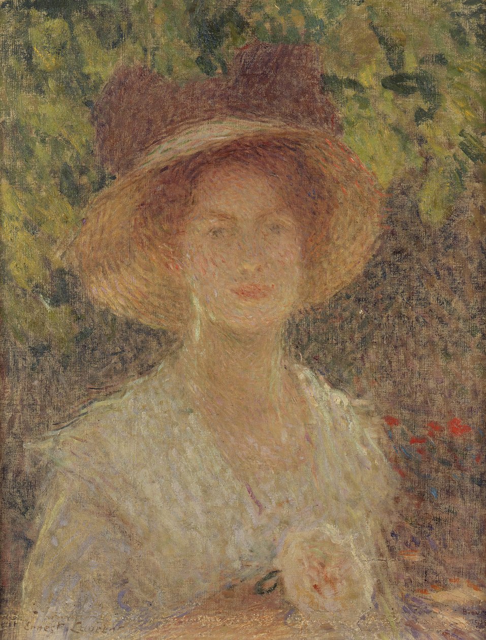Stråhatten, 1910 af Ernest Joseph Laurent