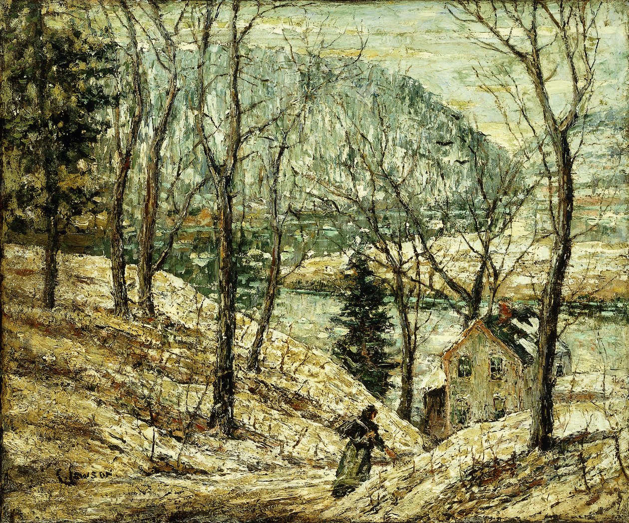 Landevej af Ernest Lawson