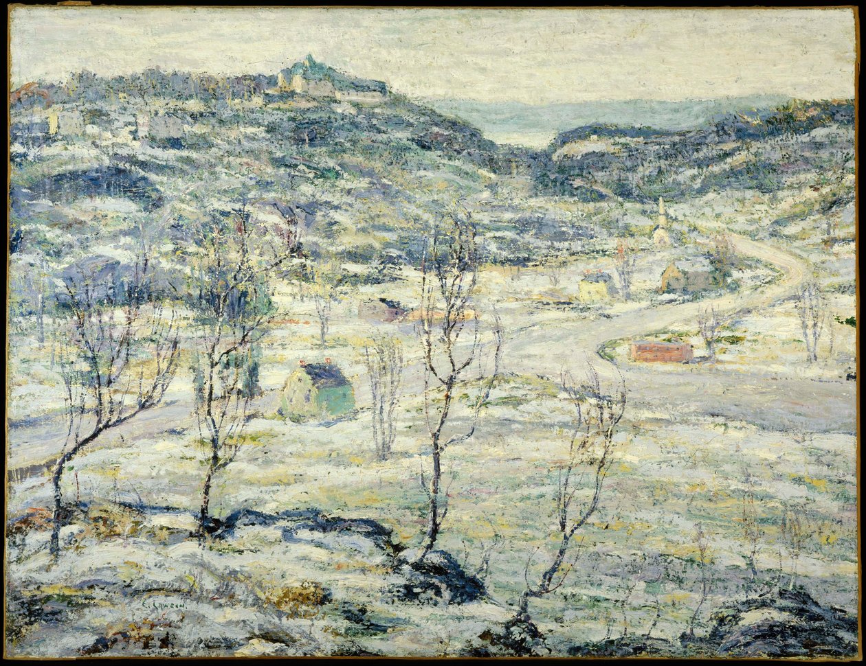 Harlem Valley, vinter af Ernest Lawson