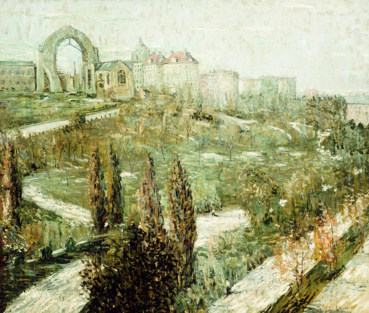 Morningside Heights af Ernest Lawson
