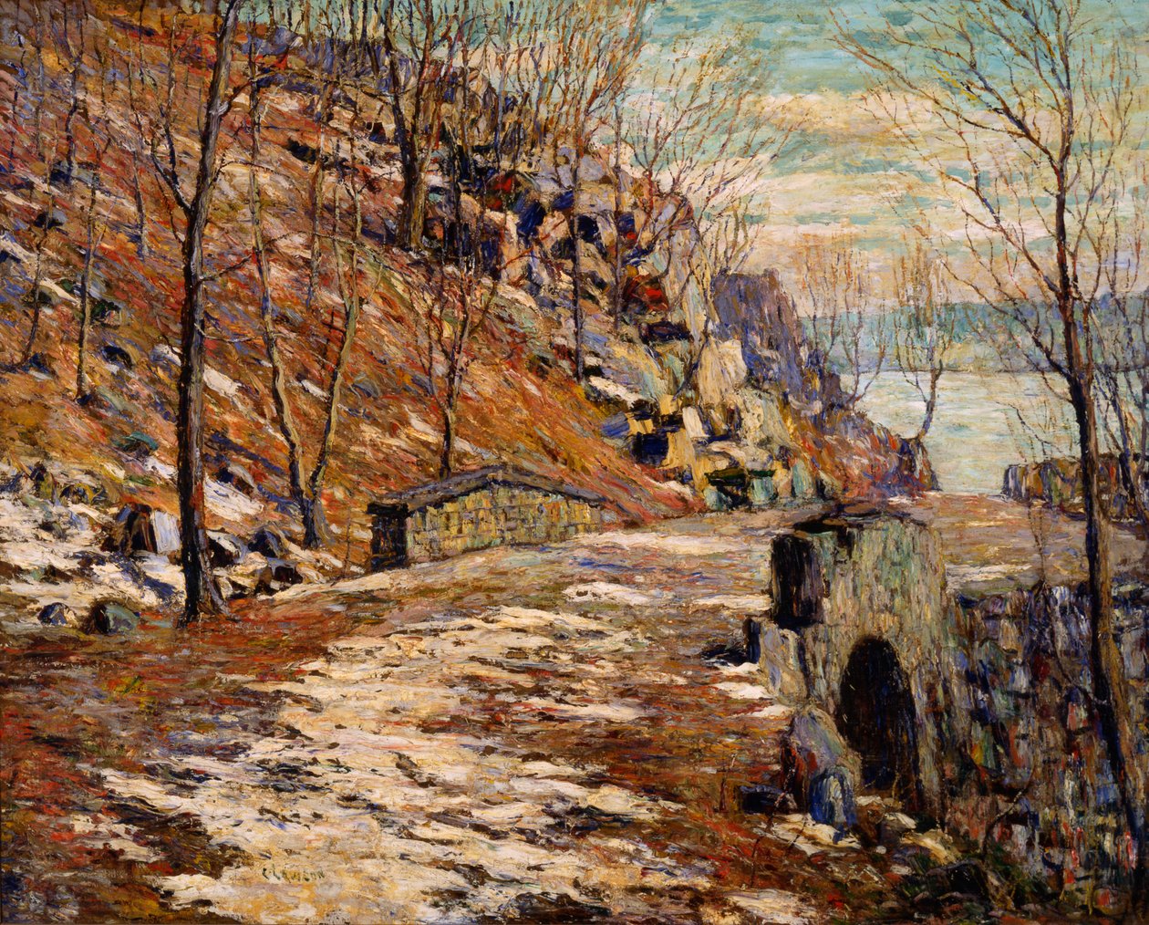 Vejen ned ad Palisaderne af Ernest Lawson