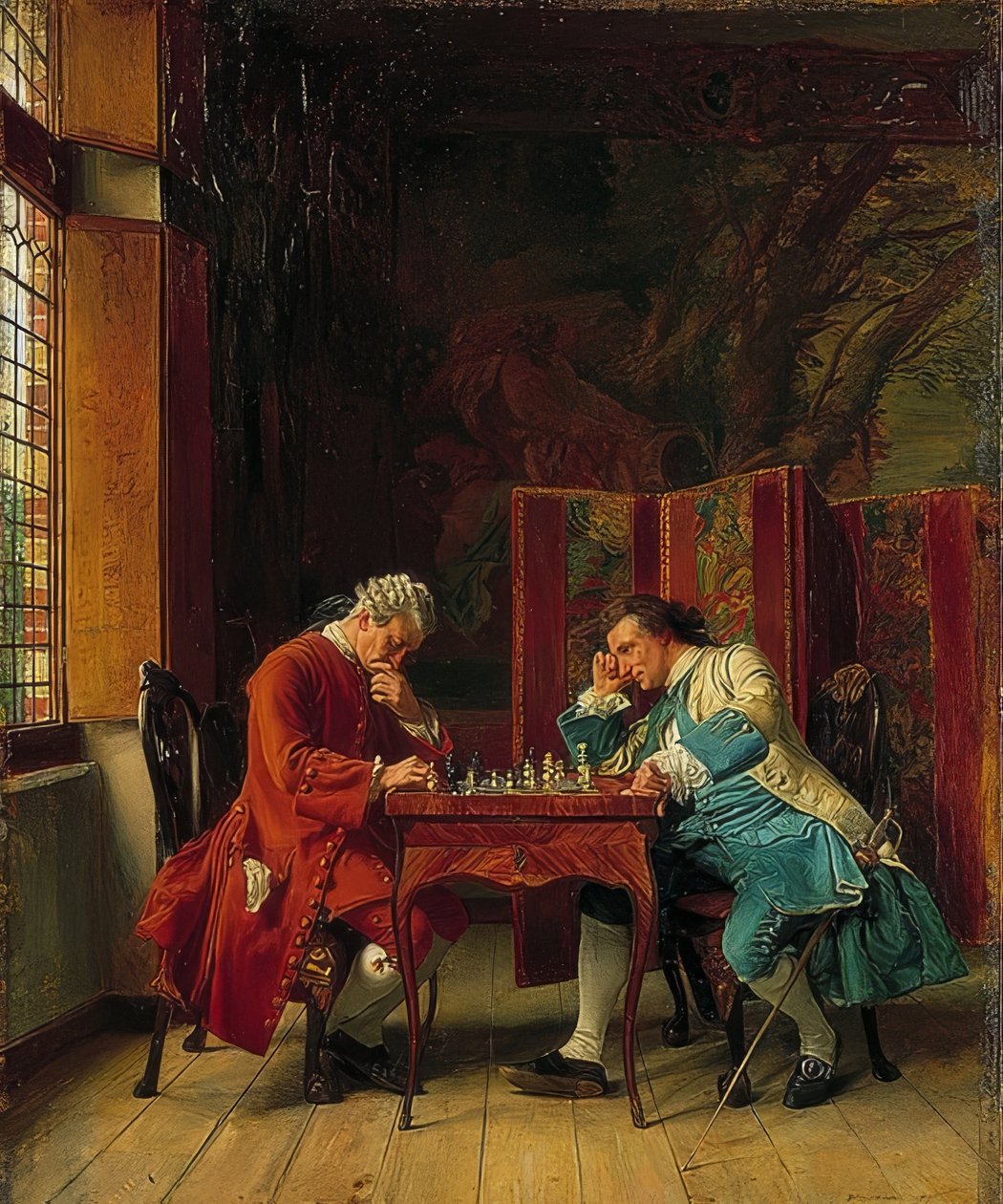 Skakspillerne. 1856 af Jean Louis Ernest Meissonier