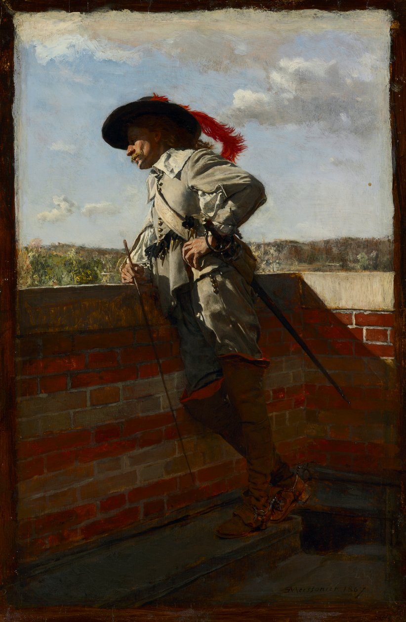 På en terrasse af Ernest Meissonier