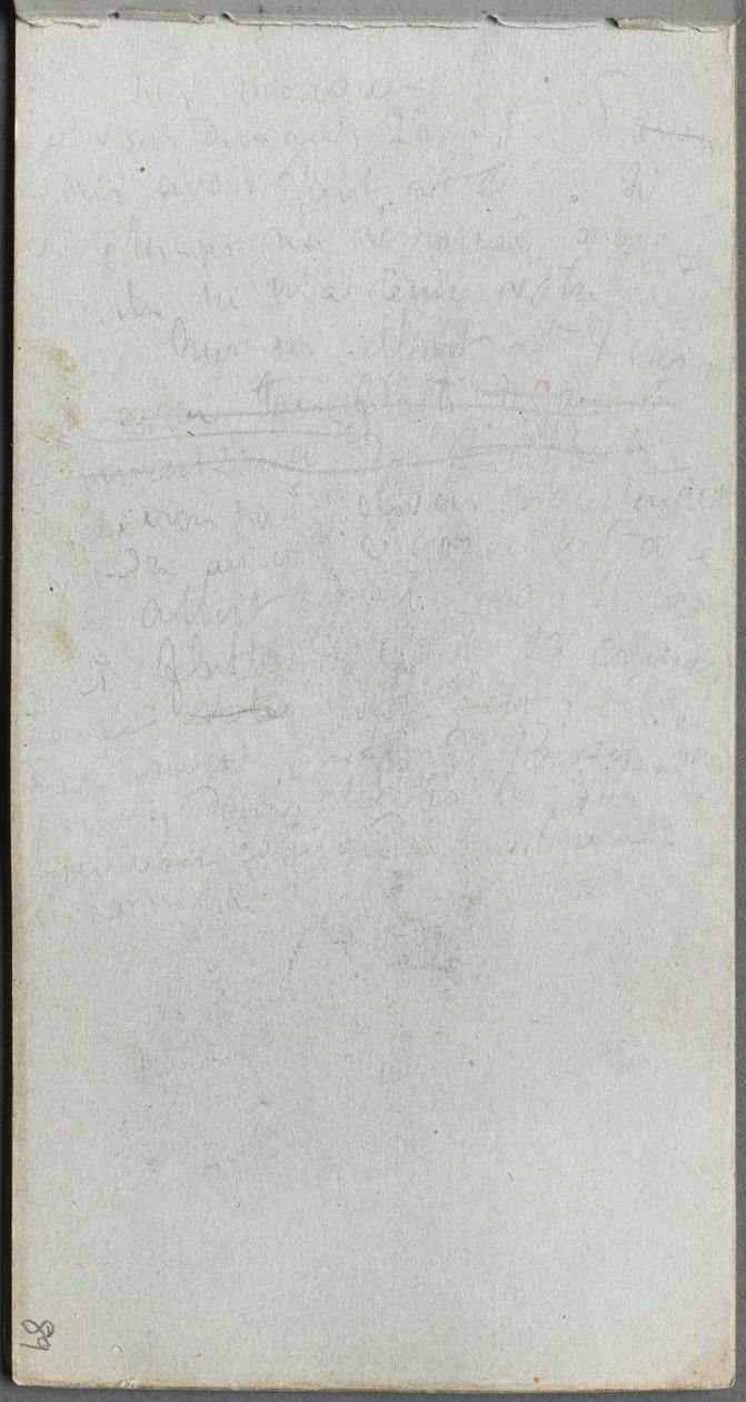 Skitsebog, side 89: Noter. af Jean Louis Ernest Meissonier