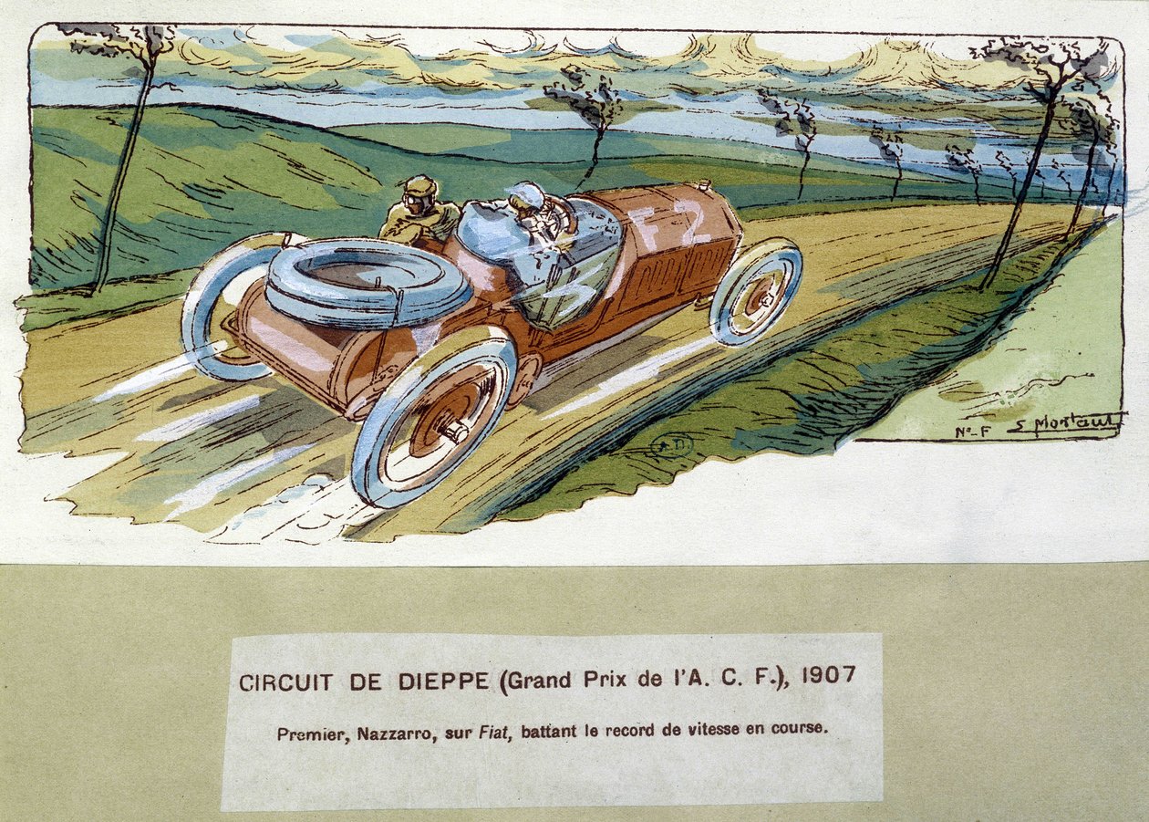Circuit of Dieppe (A.C.F Grand Prix) af Ernest Montaut