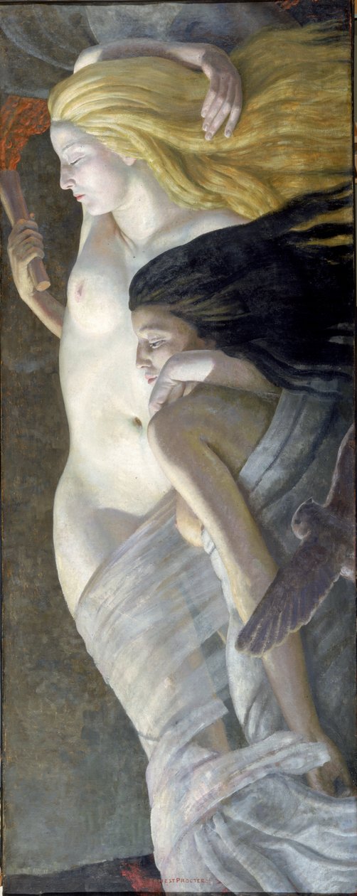 Nat og aften, ca. 1930 af Ernest Procter