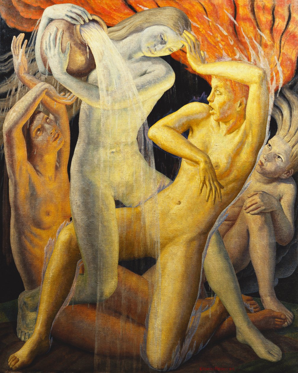 De fire elementer, 1928 af Ernest Procter