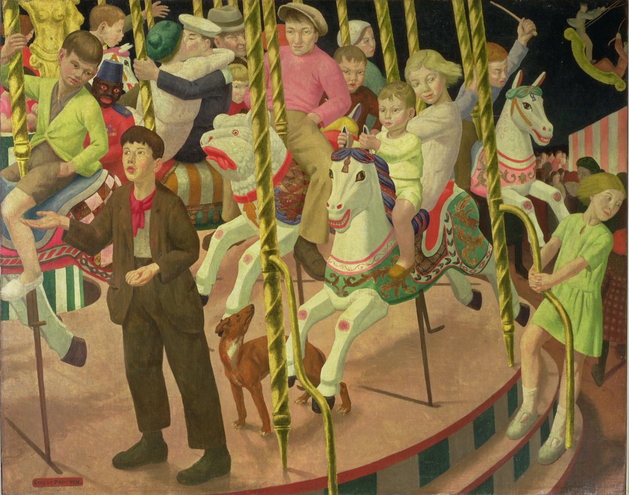 The Merry-Go-Round, 1924 af Ernest Procter