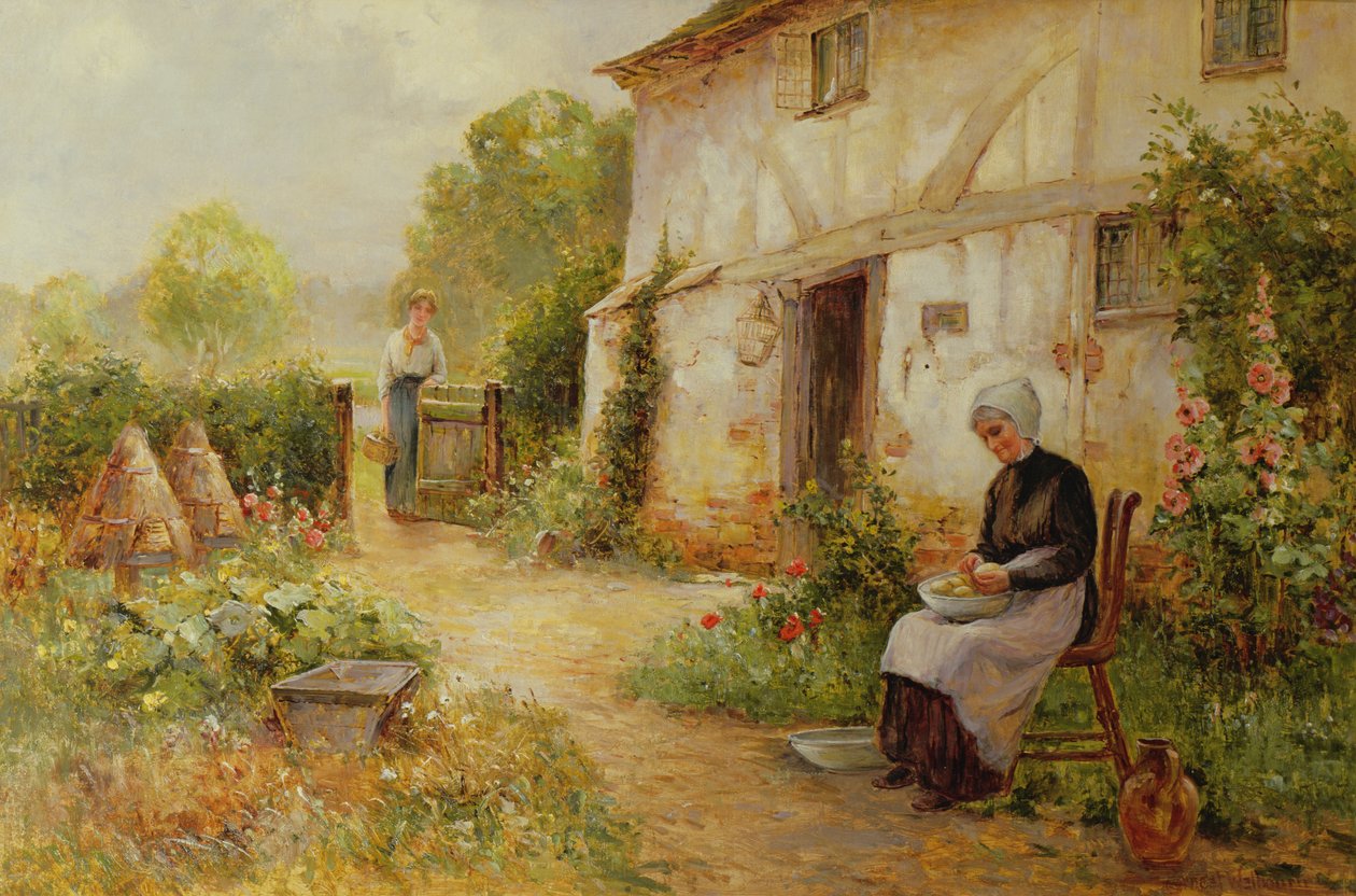 Skrælning af kartofler af Ernest Walbourn